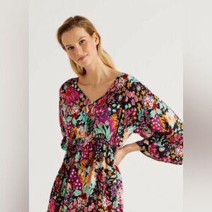 United Colors of Benetton Floral Print Maxi Dress